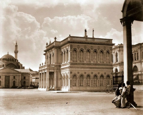 tophane sarayı meydanı ve kılıçalipaşa camisi 1870-1890 tophane